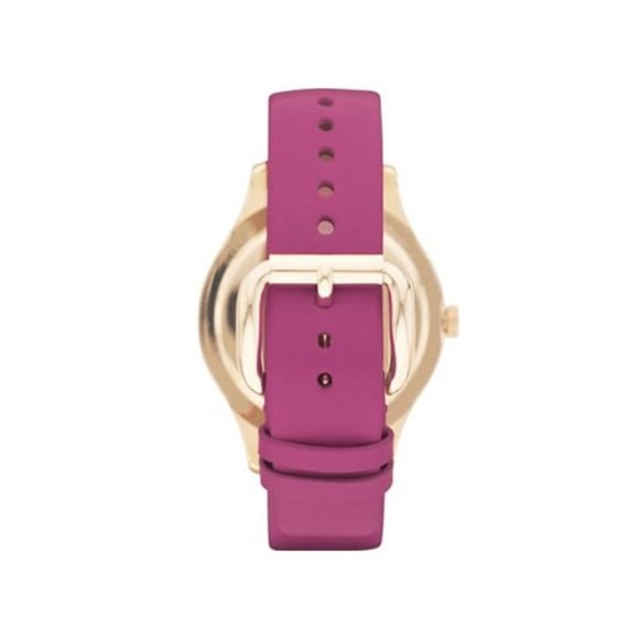 Marc by Marc Jacobs Leather Watch in Fuchsia main image 6